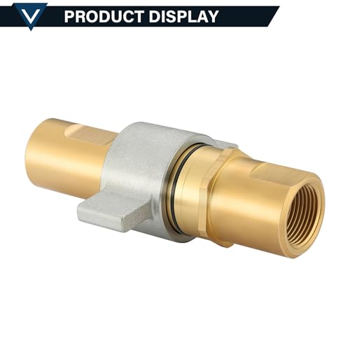 Solimeta 1" NPT Wet-Line Wing Nut Heavy Duty Hydraulic Quick Disconnect Coupler/Coupling Set by Solimeta - Image 4