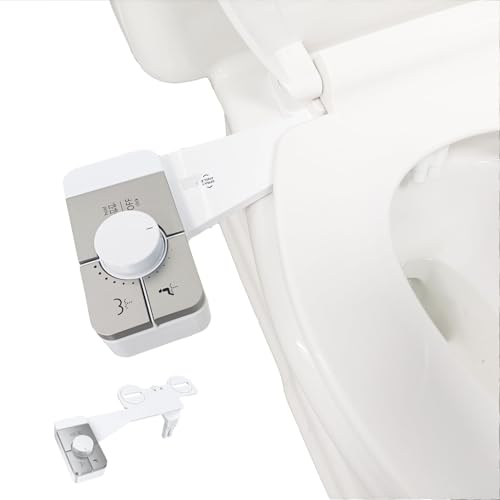 Bidet Attachment for Toilet, ual Nozzle Toilet Bidet Sprayer with Soft and Comfortable Cleaning for Existing Toilets Seat