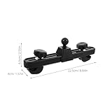 Kichvoe Kit de montaje de ventilador con soporte de ventosa universal para coche, 2 piezas, con abrazadera para respaldo de asiento, soporte de montaje ajustable, accesorio interior de coche, color