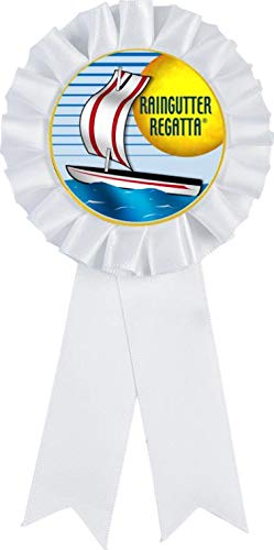 Cinta de premio blanca Raingutter Regatta Crown Awards miniatura 1
