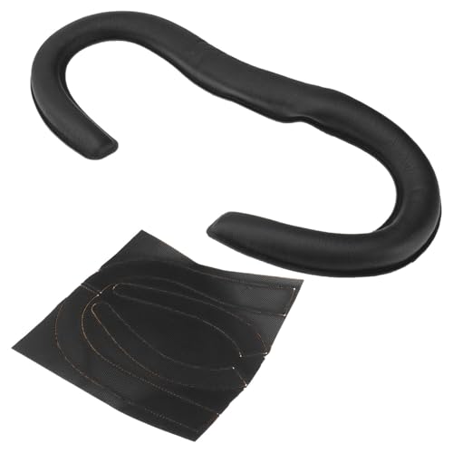 HOOTNEE Leather Vr Helmet Pad Replacement Comfortable Sweat-Resistant Eye Patch for Ergonomic Inert Sponge Mat Easy to Clean Design Black