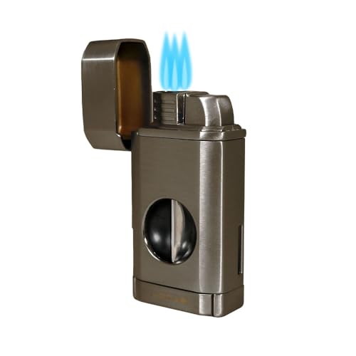 Lotus Rocket Triple Torch Lighter (Gunmetal)