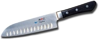 Mac Knife MSK-65 Professional Hollow Edge Santoku Knife, 6-1/2-Inch, Silver
