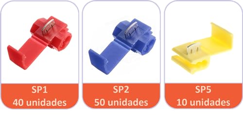 DMTI Kit 100 Conector Elétrico Derivação Emenda Cabo Fios Taplink