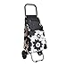 AWJ Chariot, Échelle Shopping Chariot d'épicerie Pliant avec Roues Chariot Léger Robuste avec Sac en Toile Imperméable Amovible Sac à Bagages en Alliage d'Aluminium Style de Livraison 2