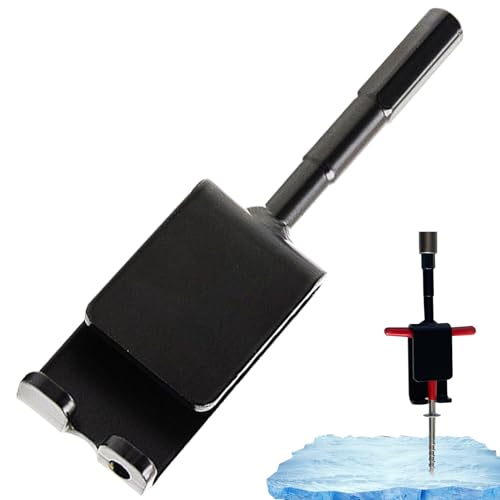 TANGPINGMAO Ice Auger Drill Adapter Ice Anchor Drill Adapter Heavy Duty Ice Fishing Anchors Tool Fit for 10mm Ice Nails Ice Fishing Auger for Winter Ice Fishing Tent Accessories Only Adapeter