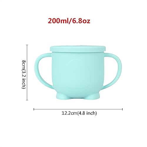Tasses à café réutilisables en silicone souple rose de 200ml incassable - 3