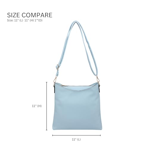 JEN & CO. Emma Crossbody Bags for Women Trendy Vegan Leather Purses Shoulder Handbags with Adjustable Strap3