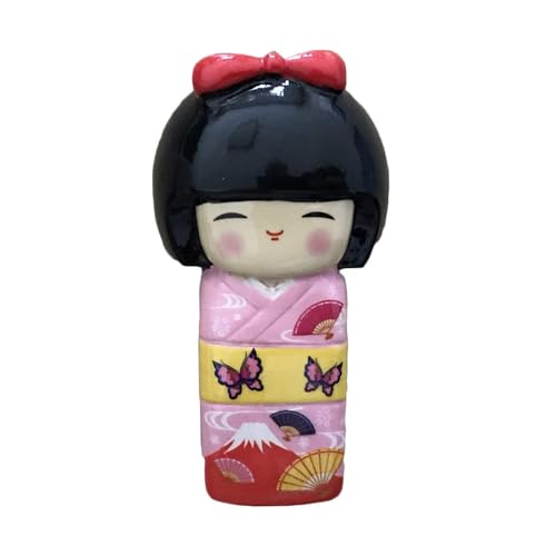 Calamita da frigorifero giapponese 3D Kimono Girl Souvenir, in resina fatta a mano, decorazione per la casa e la cucina giapponese, magnete per frigorifero, collezione magnetica