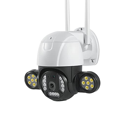 Caméra de Surveillance WiFi Extérieure, 3MP Caméra de Projecteur WiFi, 355° & 90° Rotation, Détection de Mouvement, 4.0X Zoom Numérique, IP66 Wasserdicht, Système Audio Bidirectionnel, Vision Nocturne Cover