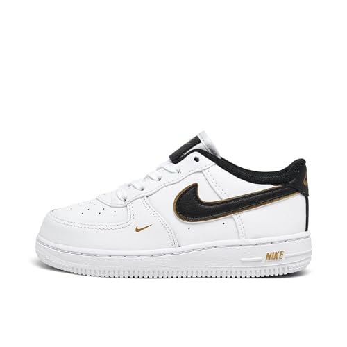 Air Force 1 Lv8 - White, Black, Metallic Gold by Nike