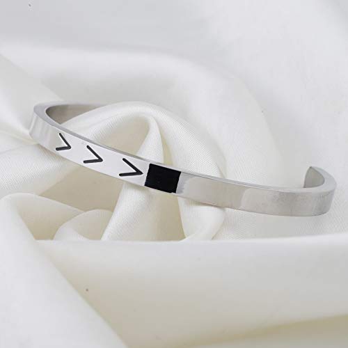 BNQL Down Syndrome Awareness Necklace Keychain Cuff Bracelet with Three Arrows 21 Necklaces Keychain Cuff Bracelet (cuff)4