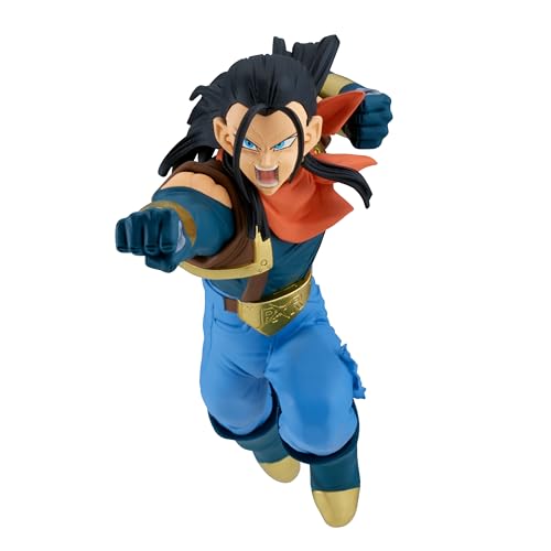 Banpresto Figura de Accion Super #17 (Vs Goku Super Saiyan) Dragon Ball Gt - Match Makers 16cm - BP89643P Multicolor - Figura Coleccionable - Ideal para los fanaticos del Anime.