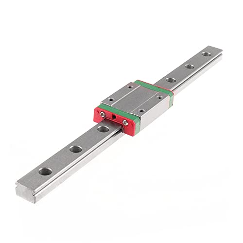BEVDICNC MGN12H 100mm Linear Rail Guide Set,1PCS Linear Motion Guides with 1PCS MGN12H Linear Bearing Sliding Carriage Block for CNC and 3D Printer Machine