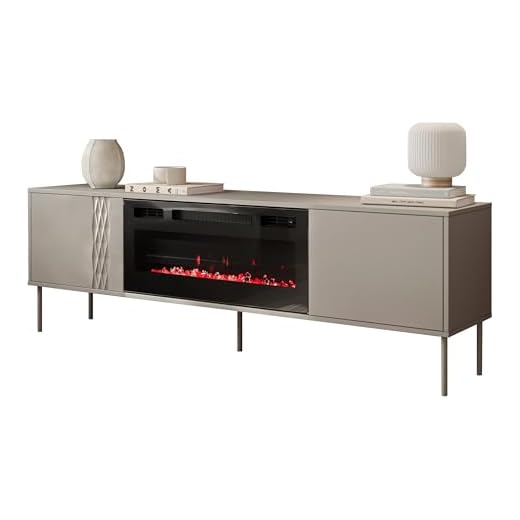 Mirjan24 TV Lowboard Toderko mit Kamin