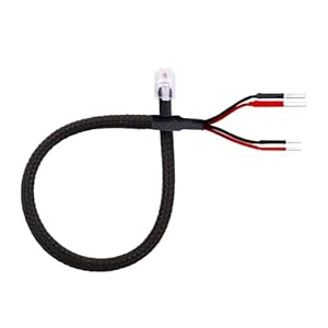 Radar Detector 12″ Mirror Plug Wire Tap RJ11 Hardwire Power Cord Kit for Escort Valentine One Uniden Beltronics | Tap Existing Mirror Plug | Inline Fuse with Braided (Dual Size Pins)