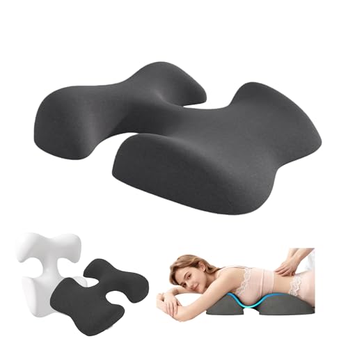 Breast Pillow for Massage Face Down Pillow Supportive Breast Pillow for Massage Womens Massage Bolster with Non-Slip Bottom Home and professional Chest Cushion for SPA and sleeping Dark Gray