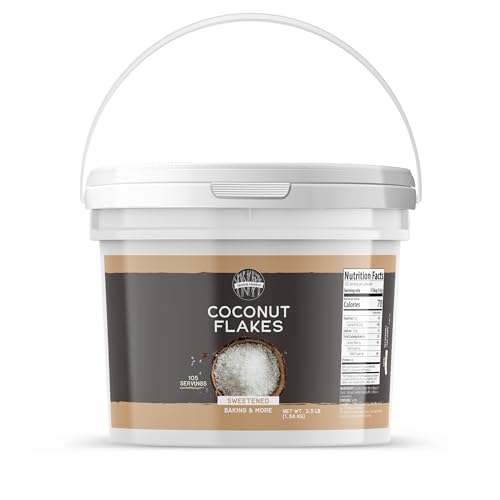 Birch & Meadow 1 Gallon, Coconut Flakes, Sweetened, Baking & More