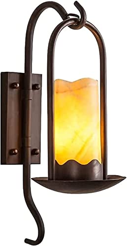 Scpantkend Wall Sconce Light Fixture Waterproof Wall Sconce Light Fixture Wrought Iron Marble Candle Outdoor Wall Mount Light Exterior Wall Sconce Lighting Waterproof Stairs Porch Lights Fixtures #TOP17