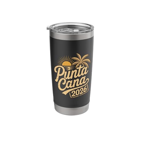 Punta Cana 2026 Tropical Friends Beach Family Vacation Stainless Steel Insulated Tumbler
