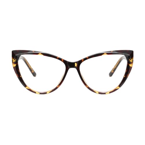 Image of Blue Light Glasses Cateye Women Fake Eyeglasses Anti Eye Strain Computer Glasses Clear Lens