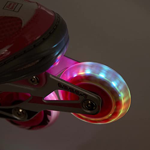 Xino Sports Inline Skates Replacement Wheels With Led Illuminating Lights, Bearings Included, Pack Of 2, 70 Mm (Fuchsia) #TOP3