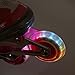 Xino Sports Inline Skates Replacement Wheels - LED Illuminating Lights, Durable and Long-Lasting, Bearings Included, Pack of 2, 70 mm (Fuchsia)