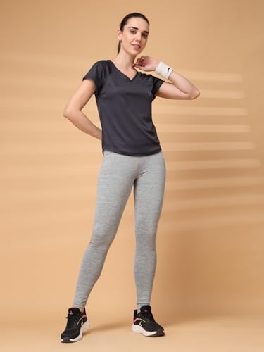 Image of UZARUS Women's V-Neck Sports T-Shirt | Pack of 2 | Gym, Yoga & Activewear Top