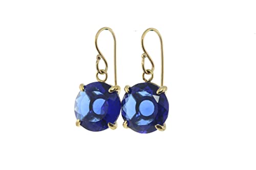 Cadeaux d'Anniversaire : Boucles d'Oreilles Saphir Anemone en boîte fantaisie