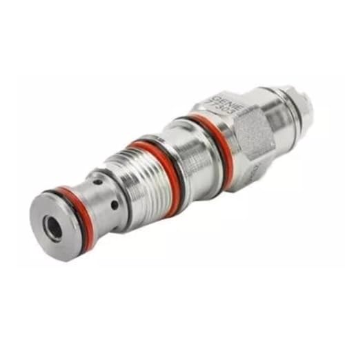 Sourcefy 77303GT OEM Counterbalance Valve, Chrome, Metal, Carbon Steel Body, 2-Port, 1 inch Threaded Inlet, NPT Outlet, 3500 PSI, For Genie S-60, TZ-34/20, Z-45/25