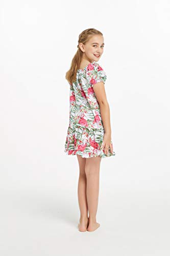 Image of Matchable Family Hawaiian Luau Men Women Girl Boy Clothes in Flamingo in Love