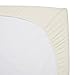 American Baby Company Natural Breathable 100% Natural Cotton Jersey Knit Fitted Portable/Mini-Crib Sheet, Ecru, Soft Breathable, for Boys and Girls, Pack of 1