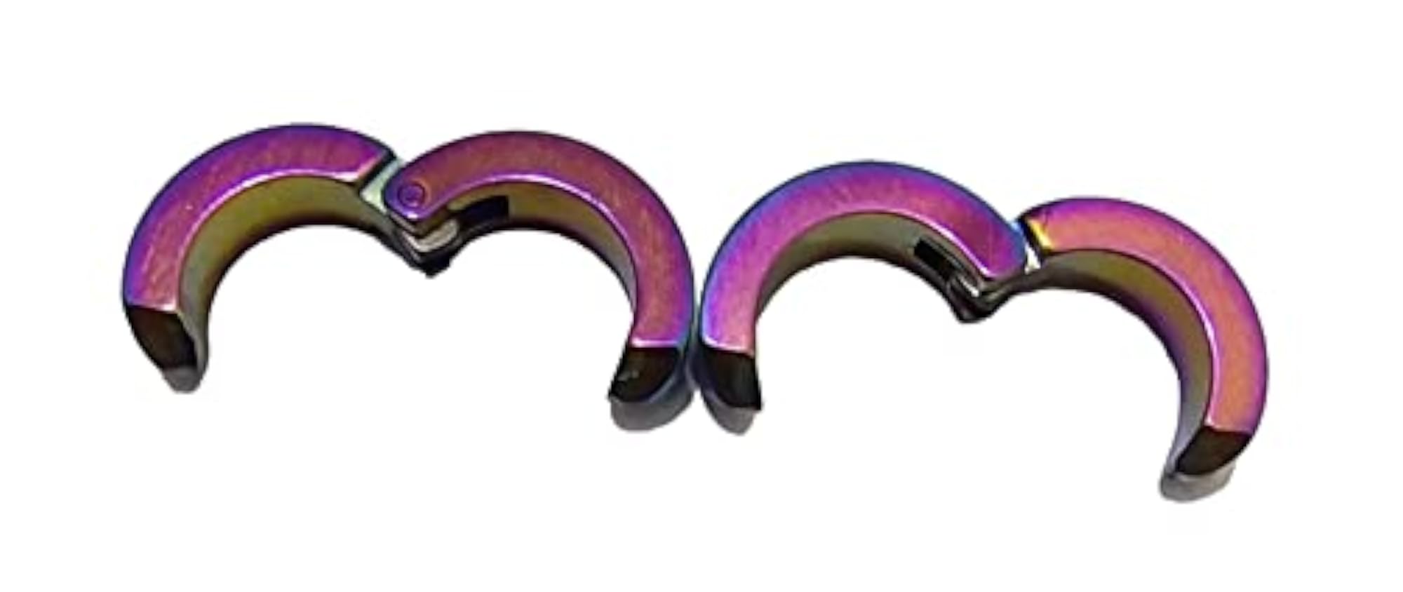 Men's Multicolor Clip-on Earrings, Stylish Non-Piercing Design