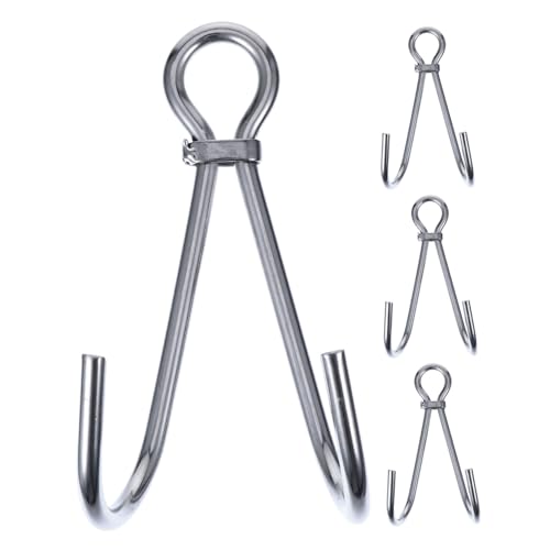 Crochet Double INOX Plongée Évite la Perte de Matériel Mikinona