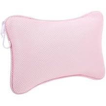 Mesh Bath Tub Pillow with Suction Cups Breathable Spa Cushion for Neck and Head Support Comfortable Fast-Dry Bath Accessories for Relaxing Soaking Fits All Bathtubs