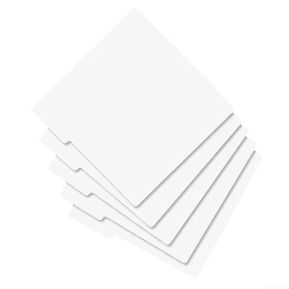 Lot de 5 cartes de classement pour disques vinyles noirs