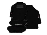Tappetini su misura per Peugeot 206 CC - Coupé Cabrio 2001-2007 - 1 gancio di fissaggio. Composizione set: 2 tappeti anteriori e 2 tappeti posteriori, bottoni originali installati.