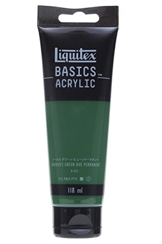 リキテックス アクリル絵具 リキテックス ベーシックス フーカスグリーンヒューパーマネント B-032 118ml