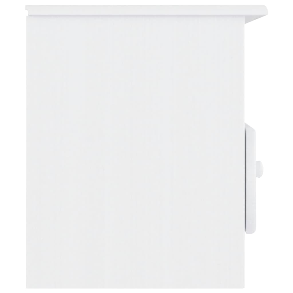 VidaXL TV Schrank, Fernsehschrank Mit 2 Schubladen 1 Ablage, Lowboard Für Fernseher Wohnzimmer, HiFi Schrank Fernsehtisch, Grau Massivholz Kiefer