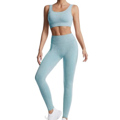dohomiryo Abbigliamento Sportivo da Donna Set 2 Pezzi, Reggiseno Sportivo