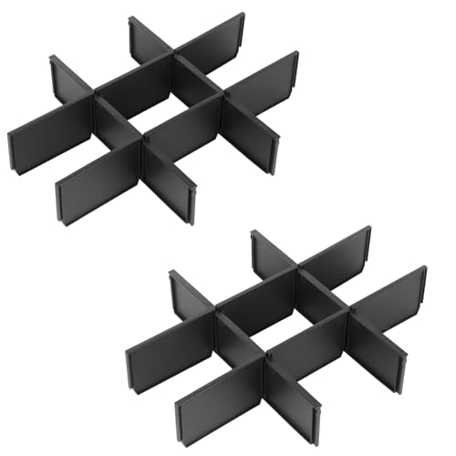VYH 48-22-8473 Packout Dividers For Milwaukee Packout 3-Drawer Drawer Tool Box Black (2 Pack)