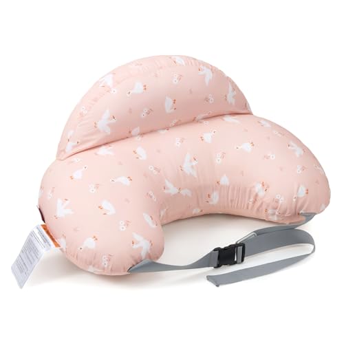 Image of Momcozy Original Nursing Pillow for Breastfeeding-Innovative Safety Guard- Wider Feeding Pillows for More Support for Mom & Baby- Easier Nursing & Hand Free- Fit for All, Removable Cotton Cover