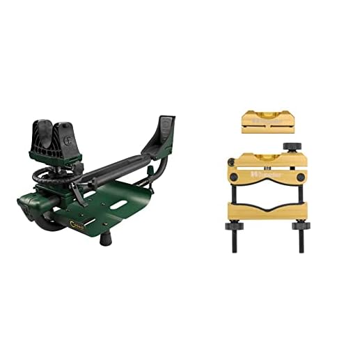 Caldwell Lead Sled DFT 2 Rifle Shooting Rest with Adjustable Ambidextrous Frame for Recoil Reduction, Sight in, and Stability, Black, Green & Wheeler Engineering Professional Reticle Leveling System