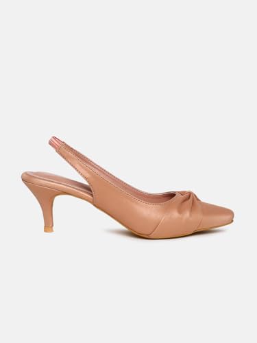 Image of Marc Loire Women Slip on Embellished Pointed Toe Kitten Heel Pumps for Party & Formal Wear