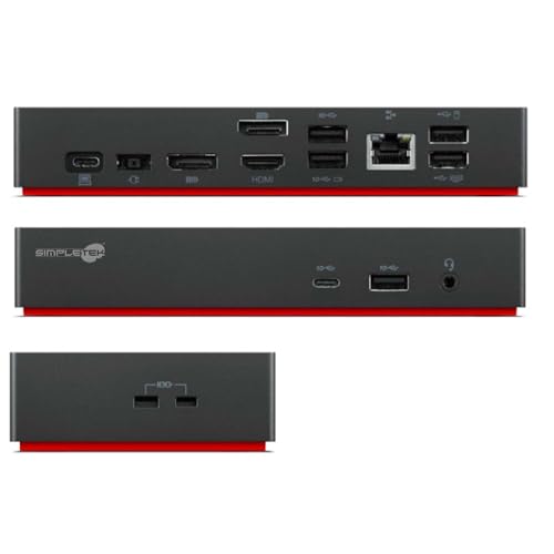 Estación de acoplamiento USB-C con fuente de alimentación para Lenovo E14 E15 E16 5
