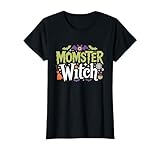 Photo Gallery momster camicia da donna halloween momster witch maglietta Photo Gallery momster camicia da donna halloween momster witch maglietta