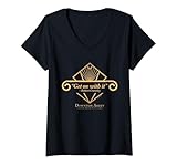 Femme Downton Abbey: The Grand Finale Get on with It T-Shirt avec Col en V