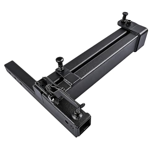 Swing Away Hitch Adapter, 90-Degree Swing Arm for 2-Inch Receiver, 320 lbs Weight Capacity | Hitch Mounted Bike Rack Extension Attachment for Passenger Side of Cars, Trucks, SUVs, Vans Mixizap
