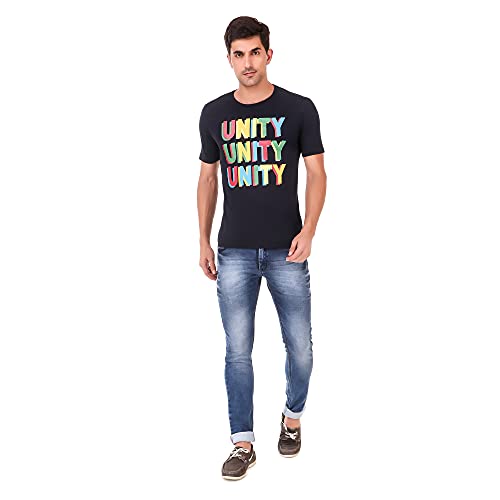 Image of Stories.Label Cotton Printed T-Shirts for Men in Regular Fit and Round Neck