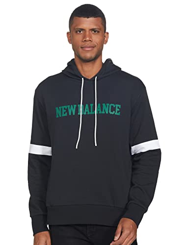 New Balance Men’S Cotton Sweatshirt (Mt13910-525-Xl, Black, Xl)
